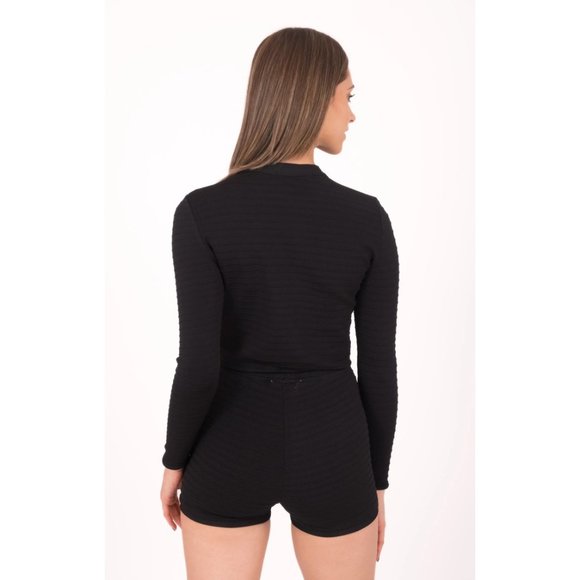 DAIMARAN Santorini Suit Matching Set 2 Pieces Black Light Jacket + Shorts M - Picture 4 of 4